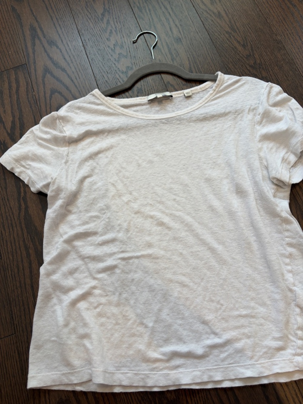 Vince White Short Sleeve Crew Neck Tee